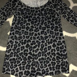 Long sleeve leopard bodysuit